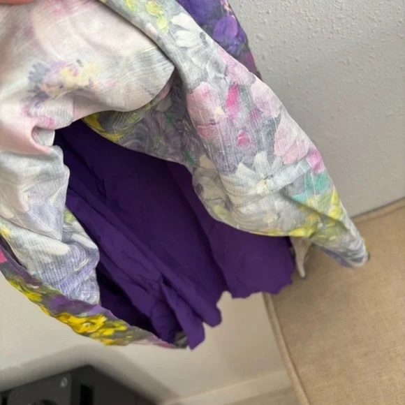 & OTHER STORIES Savoir Printed Silk Bow-Detailed Multi-Color Midi Dress - Picture 5 of 12